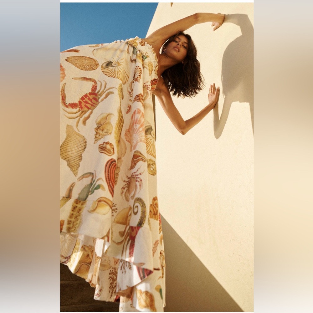 Alemais Seashell Print Sundress